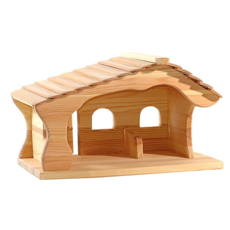 Ostheimer Stall 5550113 | Holzkrippe aus Massivholz | Wirbelzwerge