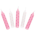 Geburtstagskerzen Set – 10 Kerzen für Geburtstagszüge Rosa ( Goki )