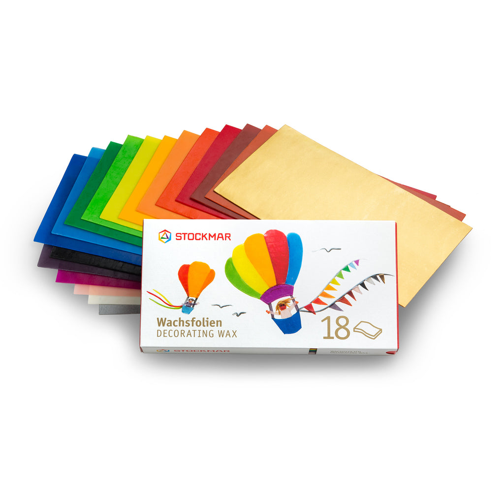 Stockmar Wachsfolien 18 Farben – Bastelwachs 200x100mm