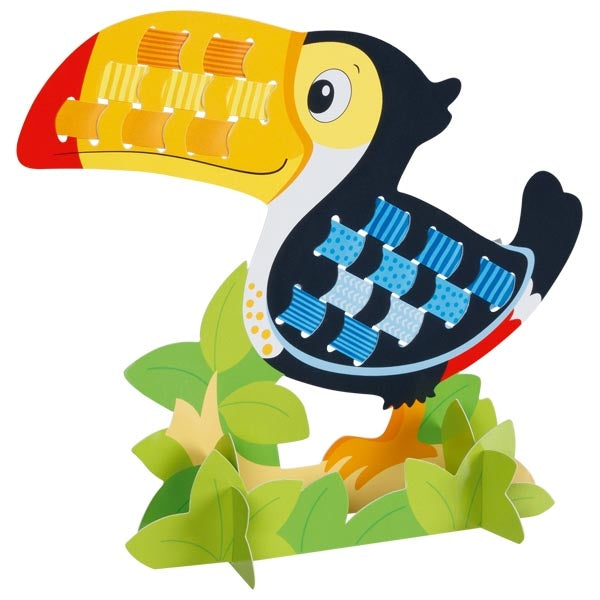 Goki Bastelset Tiere – Flecht- und Webbilder
