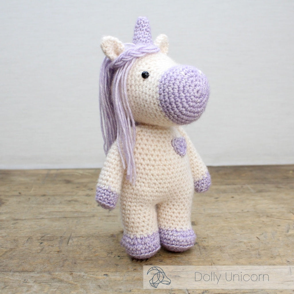 Detailaufnahme des Hardicraft Einhorns Dolly
