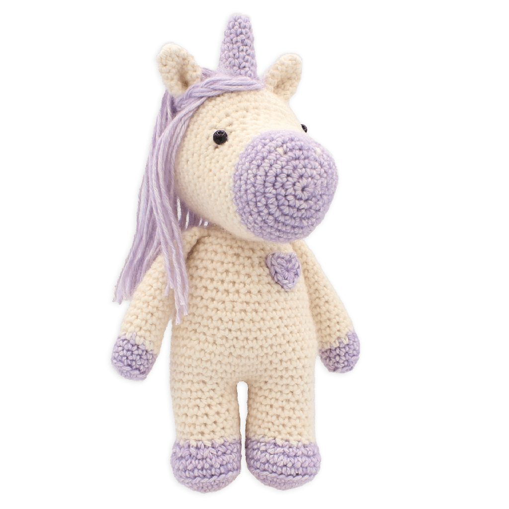 Hardicraft Häkelset Dolly Einhorn mit fertiger Amigurumi-Figur